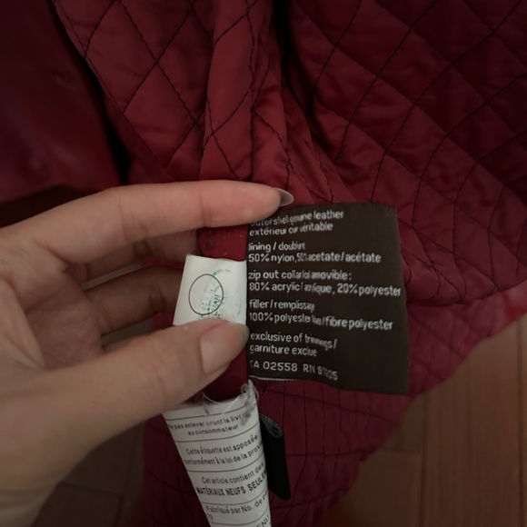 Red Danier Leather Jacket - Picture 3 of 4